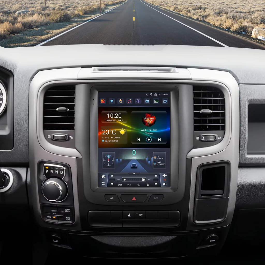 Façade autoradio dédiée à la Dodge Ram 2013-2018
