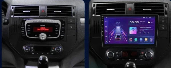 Façade autoradio dédiée à la Ford C-Max 2003-2010