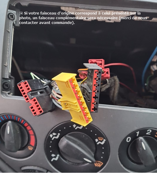 Façade autoradio dédiée à la Ford Focus 1998-2004