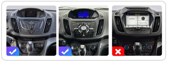 Façade autoradio dédiée à la Ford Kuga 2 2013-2016