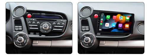 Façade autoradio dédiée à la Honda Insight 2009-2014