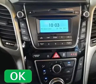 Façade autoradio dédiée à la Hyundai i30 2012-2016