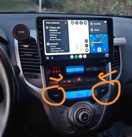Façade autoradio dédiée à la Hyundai ix20 2010-2023