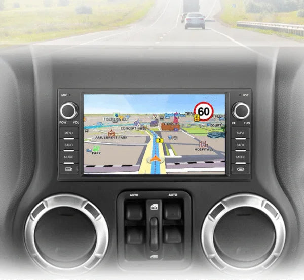 Façade autoradio dédiée à la Jeep Grand Cherokee 2008-2010
