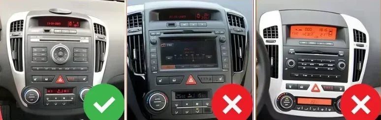 Façade autoradio dédiée à la Kia Venga 2010-2016