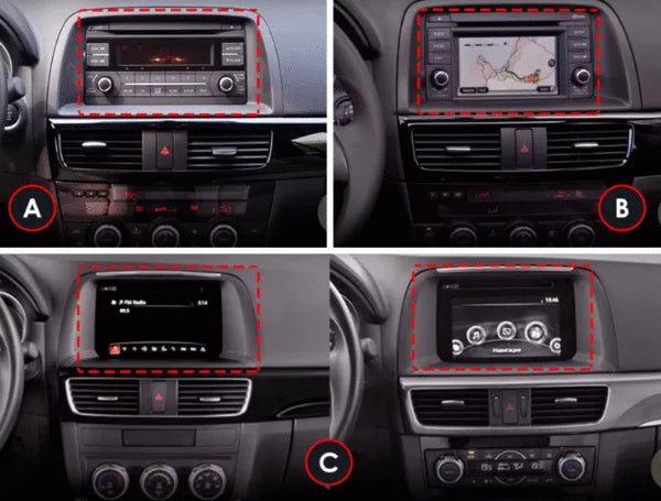 Façade autoradio dédiée à la Mazda CX-5 2012-2015