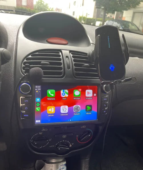 Façade autoradio dédiée à la Peugeot 206 1998-2011