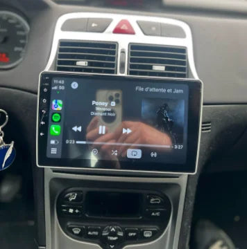 Façade autoradio dédiée à la Peugeot 307 2002-2013