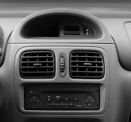 Façade autoradio dédiée à la Renault Clio 2 Sans aération 1999-2012
