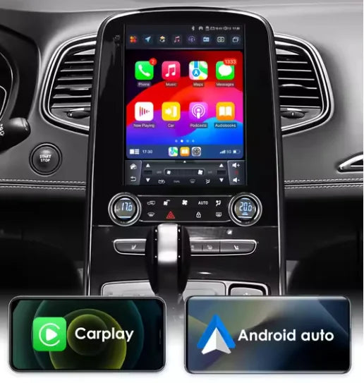 Façade autoradio dédiée à la Renault Scénic 3 Phase 2 et Scénic 4 2016-2024