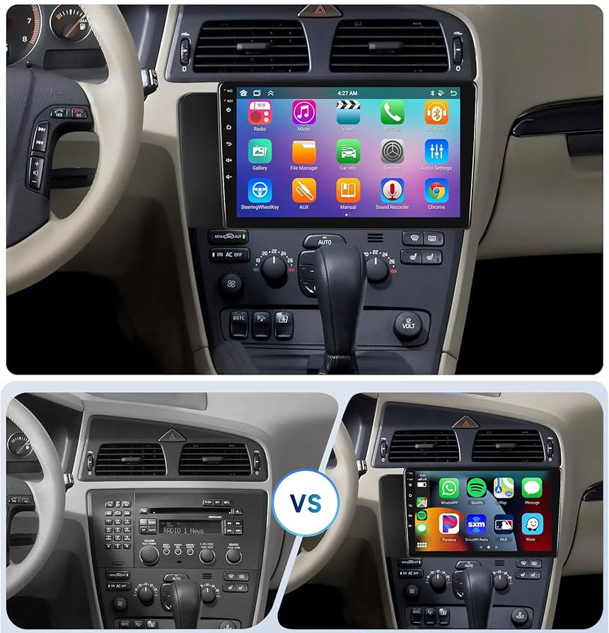 Façade autoradio dédiée à la Volvo V70 2004-2011