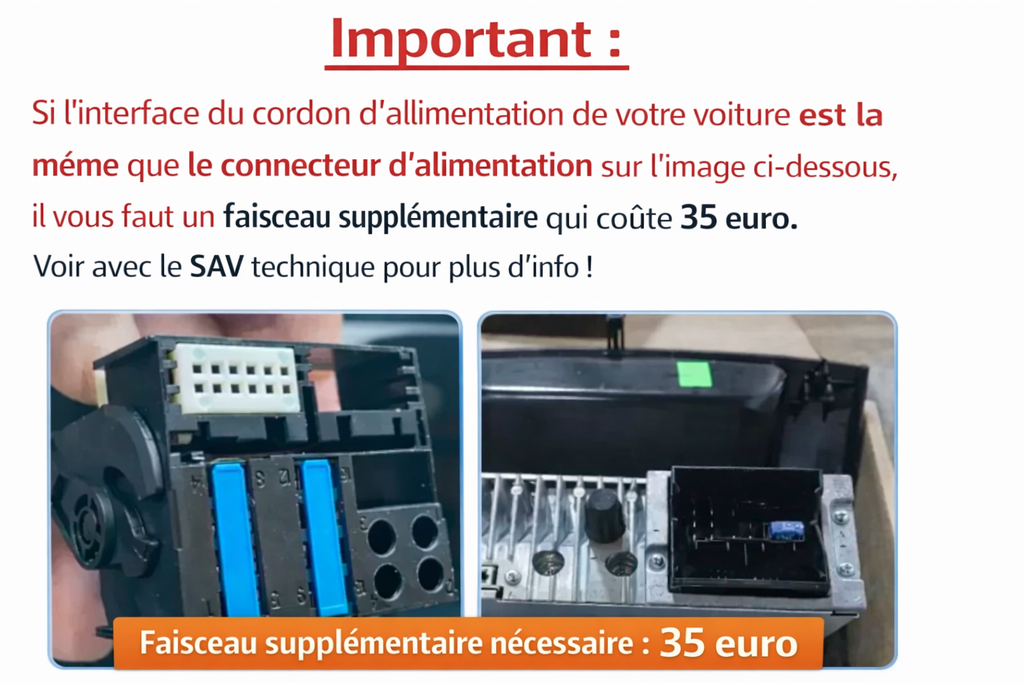 Installation plug and play de l'écran CarPlay sur Citroën C1