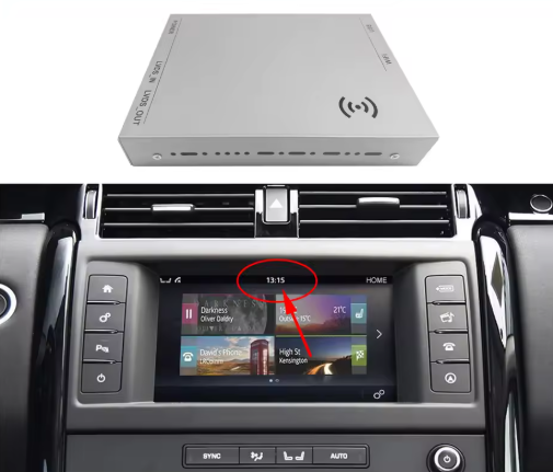 Module CarPlay plug and play pour Jaguar F-Type sur écran d'origine