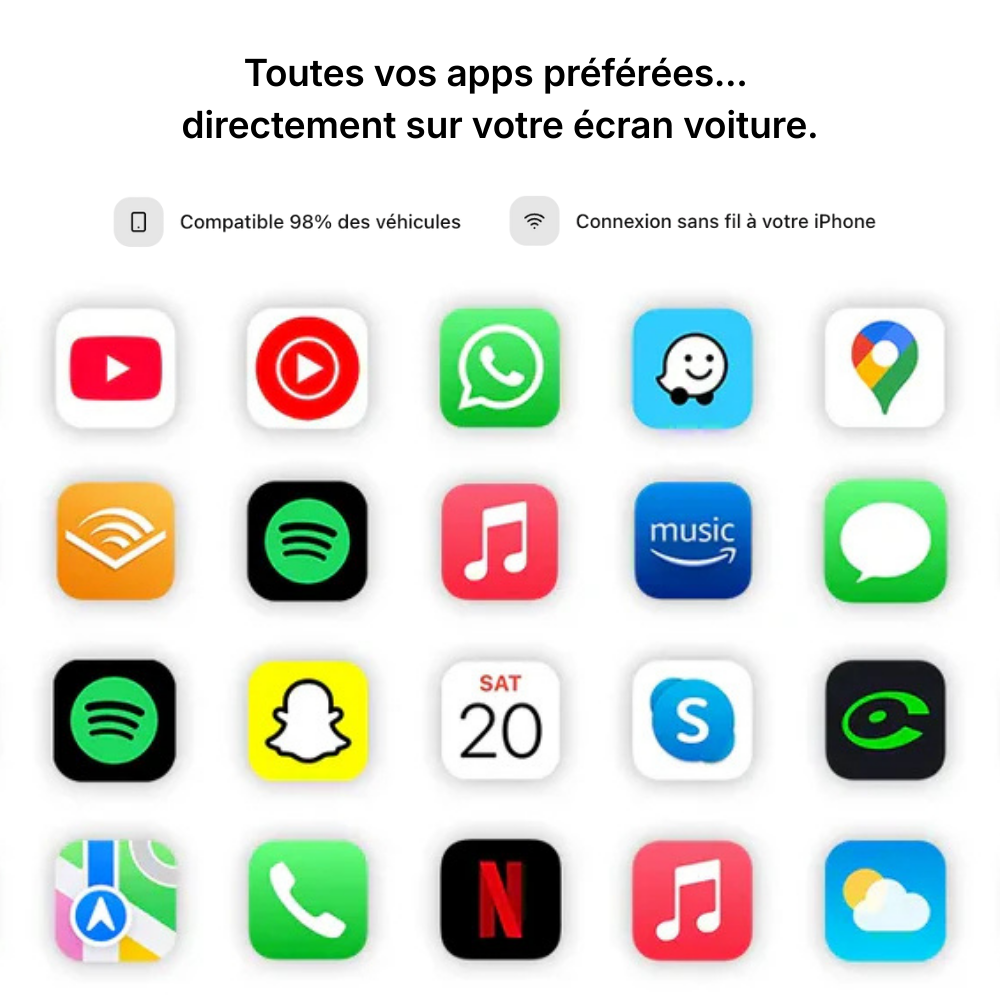 Module multimédia CarPlay et Android Auto pour Jaguar E-Pace