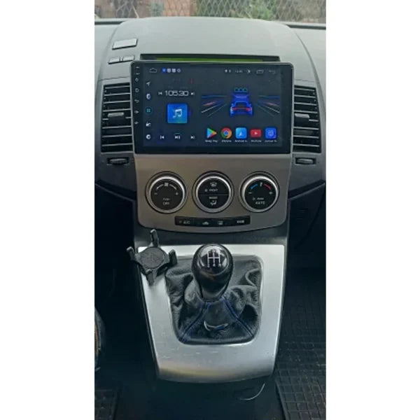 Navigation GPS sur l'écran tactile CarPlay de la Mazda 5