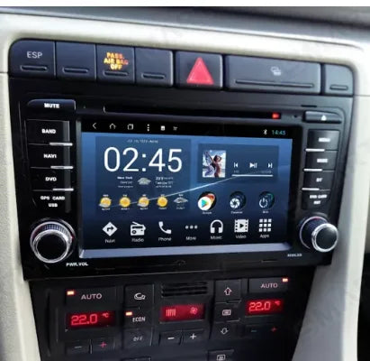 Navigation GPS sur l'écran tactile CarPlay de la Audi A4 / S4 / RS4