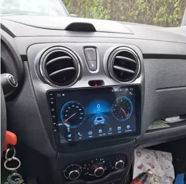 Navigation GPS sur l'écran tactile CarPlay de la Dacia Lodgy
