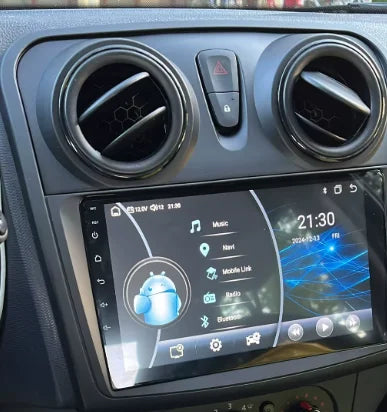 Navigation GPS sur l'écran tactile CarPlay de la Dacia Sandero 2