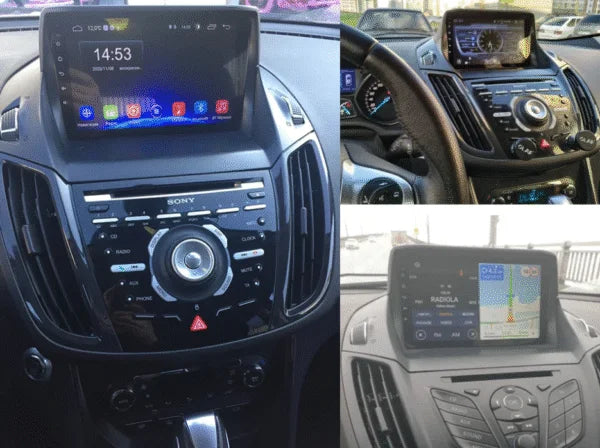 Navigation GPS sur l'écran tactile CarPlay de la Ford Kuga 2