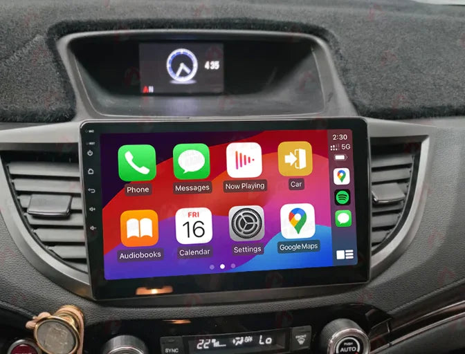 Navigation GPS sur l'écran tactile CarPlay de la Honda CR-V