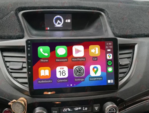 Navigation GPS sur l'écran tactile CarPlay de la Honda CR-V