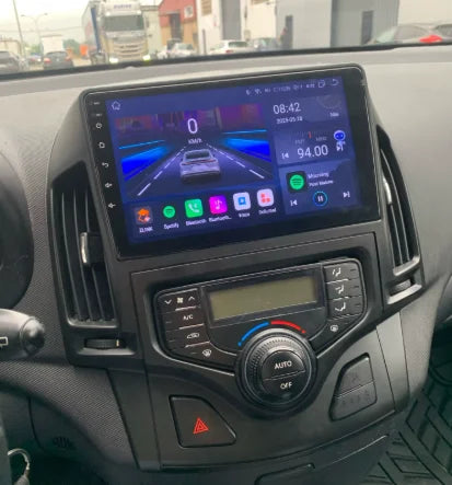 Navigation GPS sur l'écran tactile CarPlay de la Hyundai i30