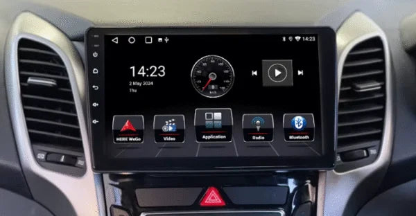 Navigation GPS sur l'écran tactile CarPlay de la Hyundai i30