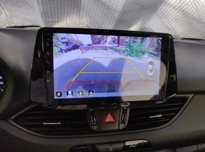 Navigation GPS sur l'écran tactile CarPlay de la Hyundai i30