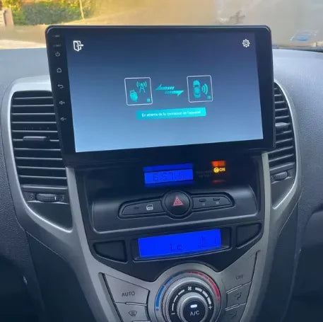 Navigation GPS sur l'écran tactile CarPlay de la Hyundai ix20