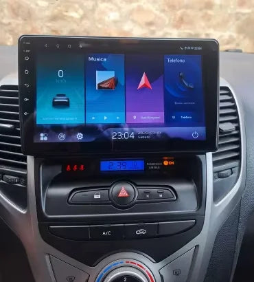 Navigation GPS sur l'écran tactile CarPlay de la Hyundai ix20