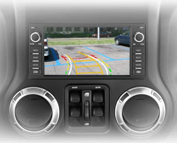 Navigation GPS sur l'écran tactile CarPlay de la Jeep Grand Cherokee