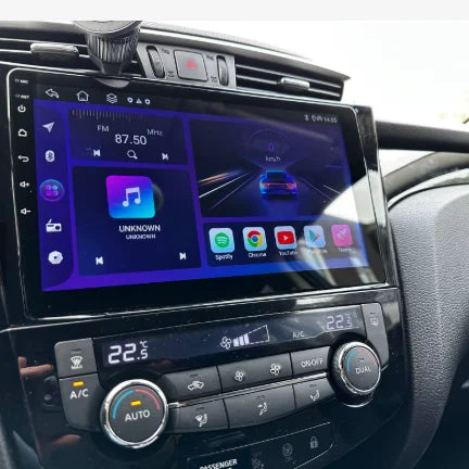 Navigation GPS sur l'écran tactile CarPlay de la Nissan Qashqai
