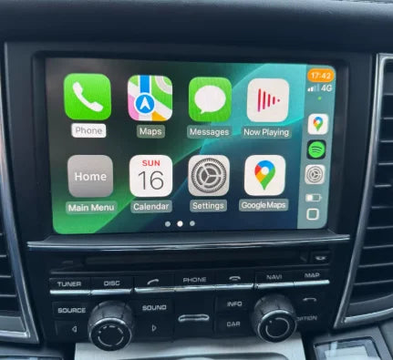 Navigation GPS via CarPlay sur l'écran d'origine Porsche PCM 3.1