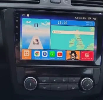Navigation GPS sur l'écran tactile CarPlay de la Renault Kadjar