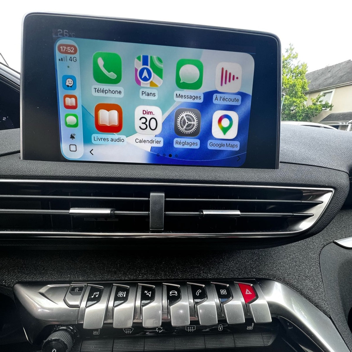 Rendu client CarPlay sur écran d’origine