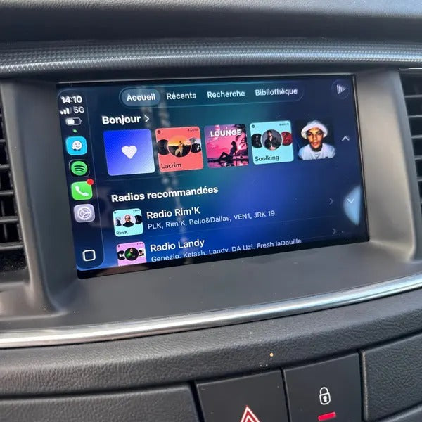Rendu client CarPlay sur écran d’origine