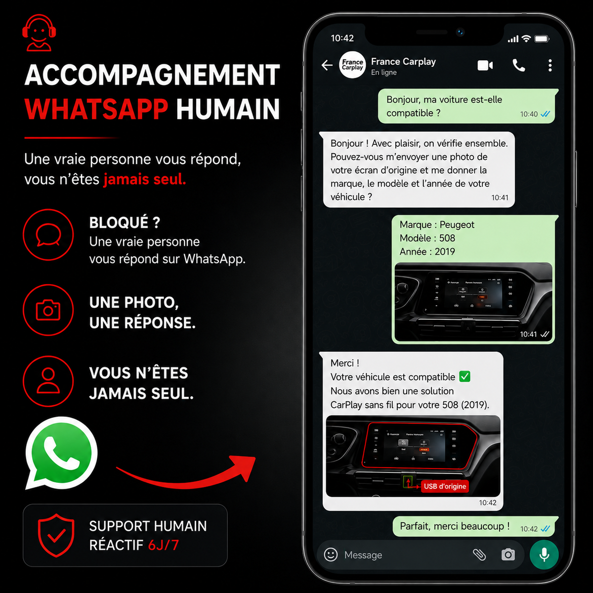 Autoradio CarPlay sans fil BMW X1 E84 (2009-2015)