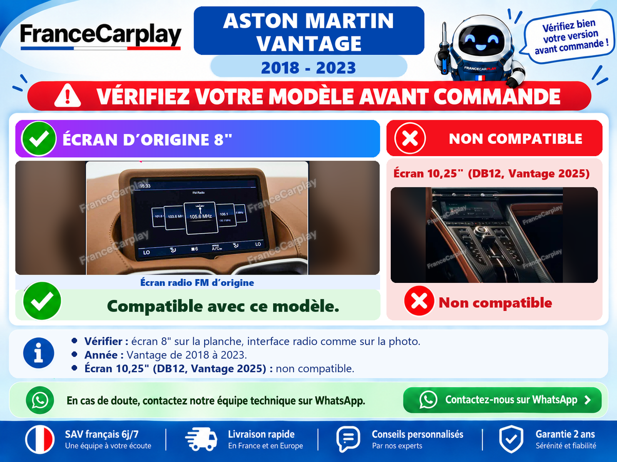 Vérifiez votre système avant commande