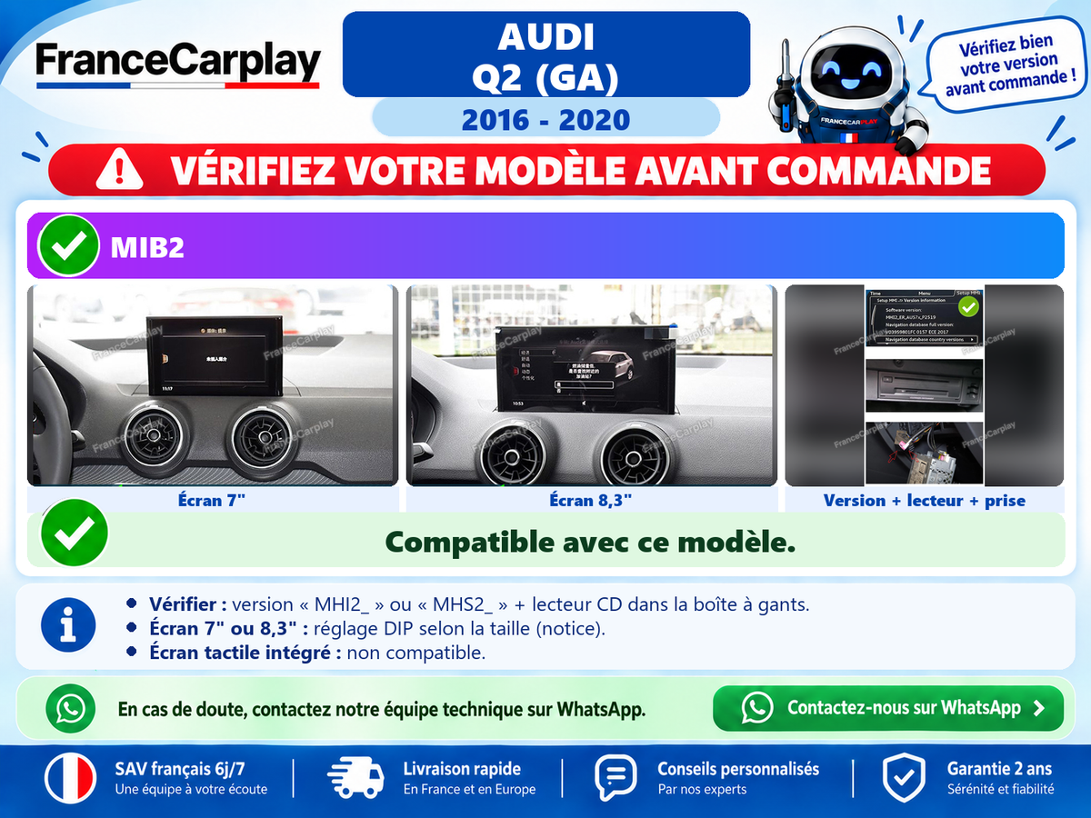 Vérifiez votre système avant commande