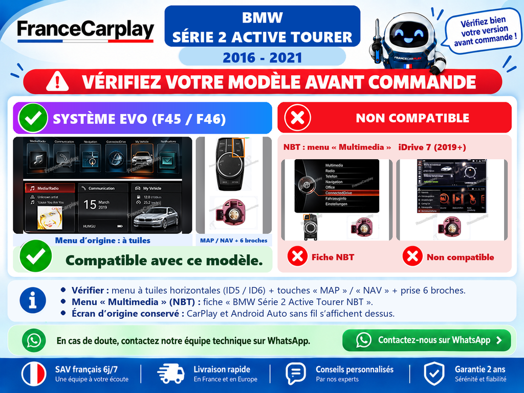 Vérifiez votre système avant commande