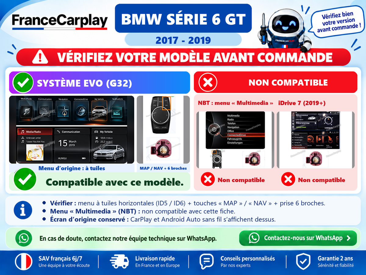 Vérifiez votre système avant commande