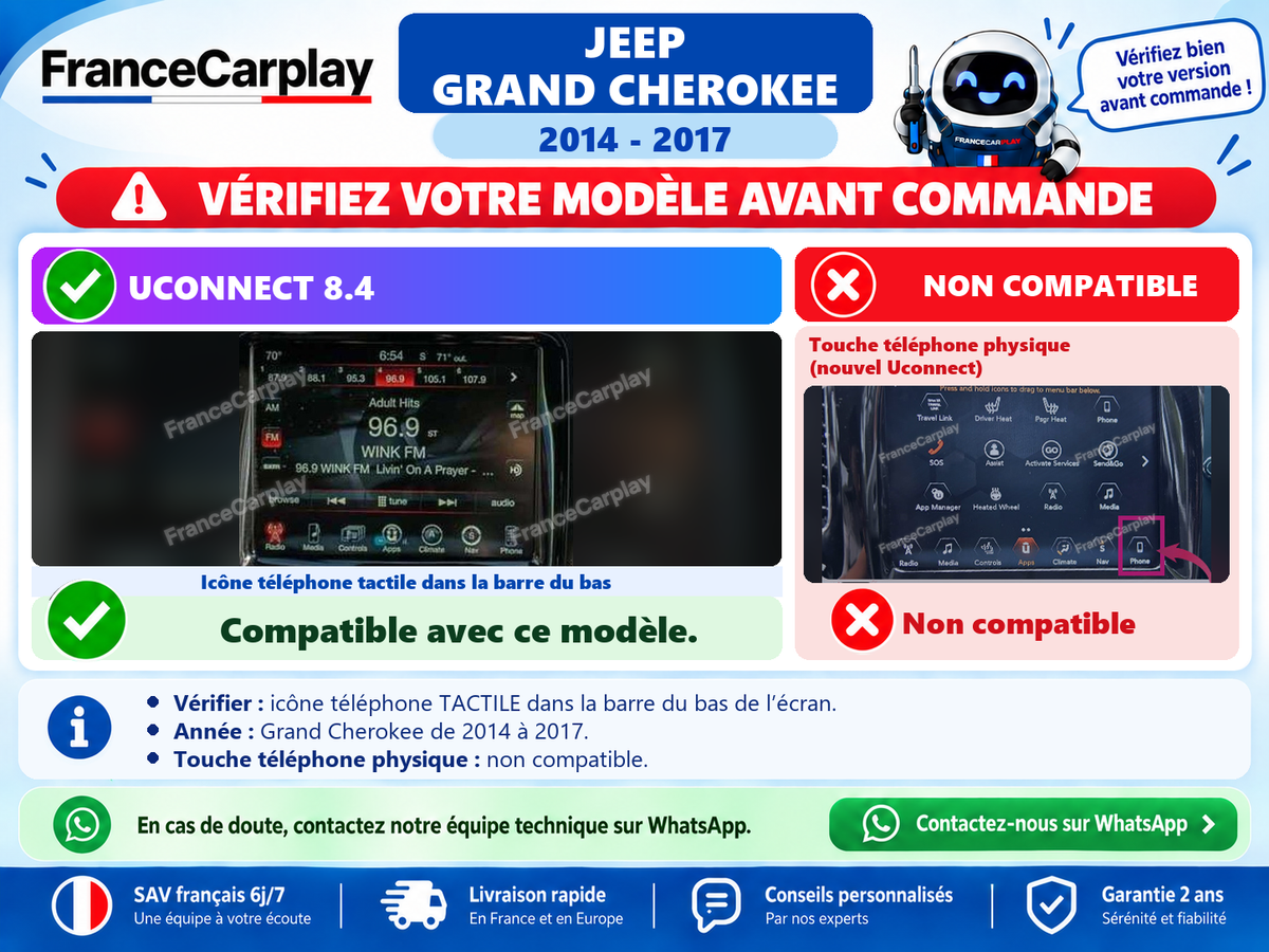 Vérifiez votre système avant commande