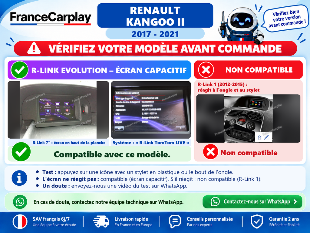 Vérifiez votre système avant commande