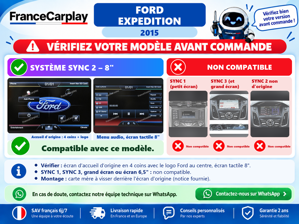 Vérifiez votre système avant commande